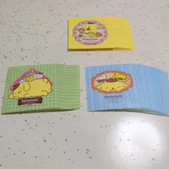 ポムポムプリン、セブンイレブンコラボオリジナルステッカー３種各10枚　合計30枚