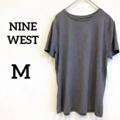 美品✨タグ付き✨ Tシャツ【M】 グレー ストレッチ 半袖 無地 シンプルのサムネイル