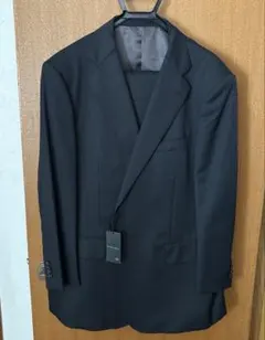 未使用タグ付　メンズビジネルスーツ　スラックス2本付き　大きいサイズ　ネクタイ付