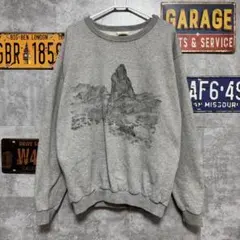 1*6様 90s NorthernElements スウェット XL グレー 風