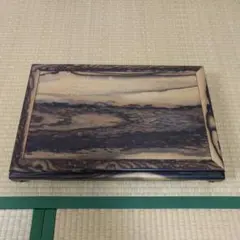 AR49 炉縁 黒柿 孔雀杢 無垢材 天然木 木箱 美品 茶道具 - メルカリ