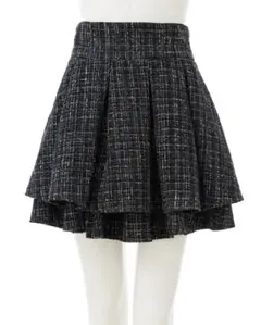 INGNI 【WEB限定】ツイードタックミニフレアスカート