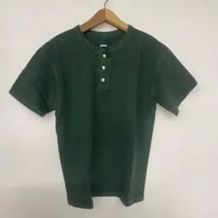 Good On ヘンリーネック半袖TシャツP-DGREEN M