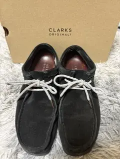 Clarks ワラビー GORE-TEX スウェード ブラック 26.5cmのサムネイル
