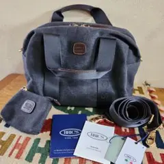 BRICKS　ブリックス　イタリア　ショルダーバッグ　ミニボストン　ポーチつき