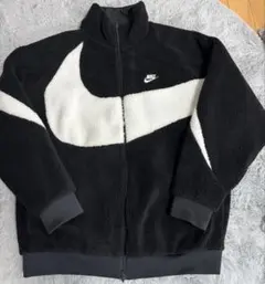 NIKE リバーシブル　ボアジャケット　XXL ブラック/ホワイト