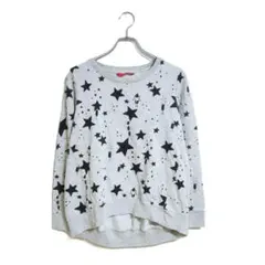 graniph スウェット プルオーバー F グレー 星柄 おしゃれ 春秋