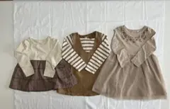 女の子　ベビー服　秋服　まとめ売り　95cm　3点セット