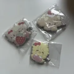 mikko ふわっとフロッキー　ヘアクリップ コッタ&ププ　パフ ナッツ セット