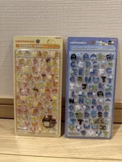 ポムポムプリン はぴだんぶい ボンボンドロップシール 2枚セット