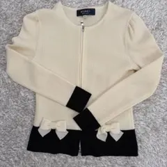 ✨新品タグ付き✨ エムズグレイシー 定番 リボン ボレロ カーディガン　白　38 エムズグレイシー カーディガン通販 | 中古ブランド古着 | ビー