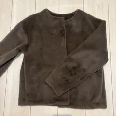 UNIQLO ファー風ジャケット Mサイズ ブラウン