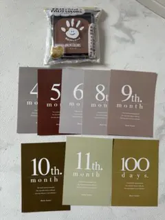 手形足形スタンプパッド マンスリーカードセットのサムネイル