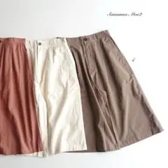 SamansaMos2新品タグ付き 半端丈ワイドパンツ ダークブラウンのサムネイル