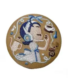 おジャ魔女どれみ　刺繍缶バッジ 未使用　パティシエ