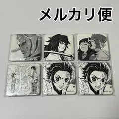 鬼滅の刃　ダイニング　お楽しみくじ　台本表紙イラストスクエア缶バッジ　６個セット