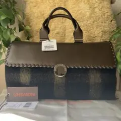 最終破格⭐️新品28万【GHERARDINIゲラルディーニ】レザーウールバッグ