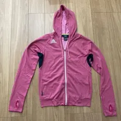 【美品】adidas フード付きジャケット D5 ピンク