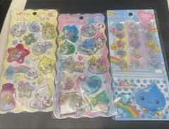 しずくちゃん おはじきシール ウォーターシール 3枚セット