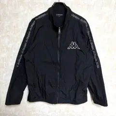 Kappa メンズ 古着 ブラック ナイロンジャケット バックプリント