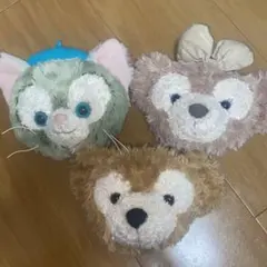 ディズニーキャラクター ぬいぐるみポシェット3個セット