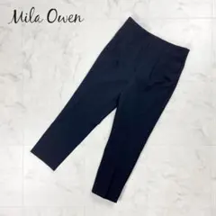 Mila Owen ダーツデザインサブリナカットソーパンツ 黒 0*HD1278