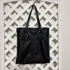 ペルケ perche 本革 トートバッグ ブラック A4可 大容量 美品のサムネイル