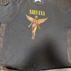 NIRVANA ロングスリーブTシャツ ヴィンテージ加工ブラック - メルカリ