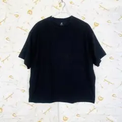 【美品】H&M オーバーサイズ 黒Tシャツ クルーネック Lサイズ　ゆったりのサムネイル