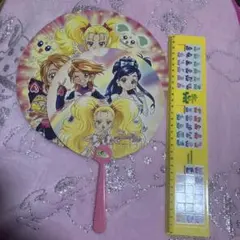 ふたりはプリキュアマックスハート　うちわ　　２枚セット　平成レトロ