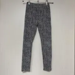monmimi キッズレギンス　サイズXL 120 ヒョウ柄　グレー　美品