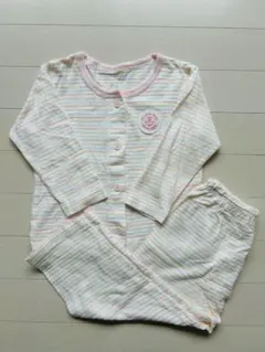 95cm ストライプ ベビーパジャマ セット