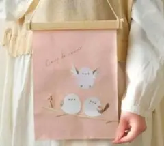 シマエナガ刺繍タペストリー 北海道