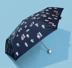 100%ドラえもん＆フレンズ展 UVプロテクト付 晴雨兼用折りたたみ傘