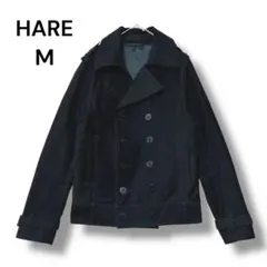 ハレ　ダブルブレストジャケット　Ｍ　黒　長袖　無地　しっかり