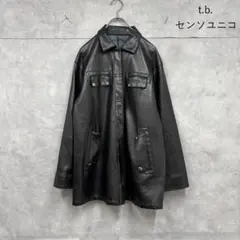 t.b. センソユニコ エコレザー オーバー ジャケット N2454のサムネイル