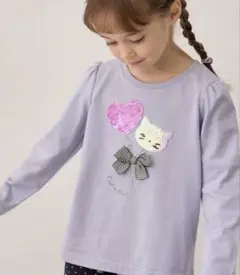 【新品】ANY KIDS エニイキッズ ミラクルスパンコール ロンT 120