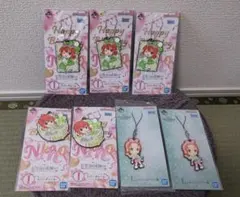 五等分の花嫁 中野四葉 ストラップ・ラバーチャーム 7種(計12個)セット