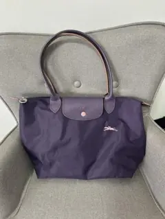 美品 LONGCHAMP ル プリアージュ　トートバッグ パープル M