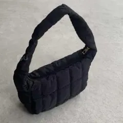 キルティング ミニバッグ 黒 ショルダーバッグ ハンドバッグ 2way 韓国