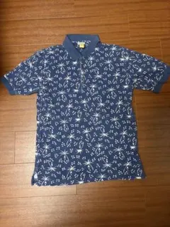 L.L.Bean ポロシャツ ヤシの木柄 ブルー SMサイズのサムネイル