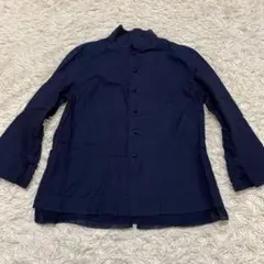 45rpm レディース　長袖　シャツ　ブラウス　ジャケット　スタンドカラー　M