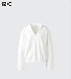 【美品】UNIQLO：C ユニクロシー リラックスフーデッドセーター