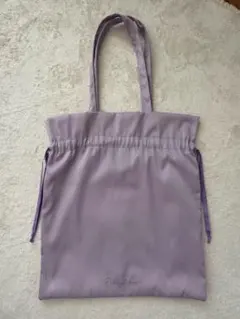 フランフランロゴトートフリルバッグパープル