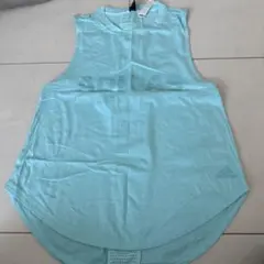 adidas 水色 タンクトップ L