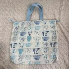 【新品】LAURA ASHLEY カップ柄　巾着バッグ