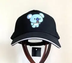 BTS BT21 コアラのKOYAの黒キャップ マジックテープでサイズ調整 最終