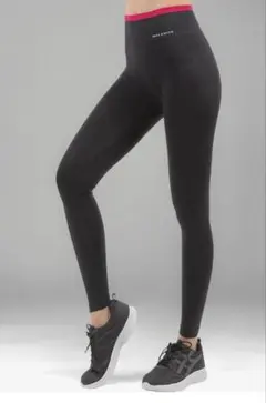 Sokure スパッツ　S レギンス美脚極める 3Dストレッチ　黒