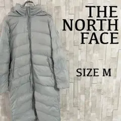 古着 THE NORTH FACE ロングダウンジャケット M グレー