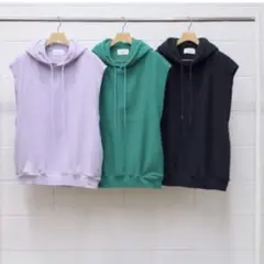 unused Sleeveless sweat hoodie サイズ4のサムネイル